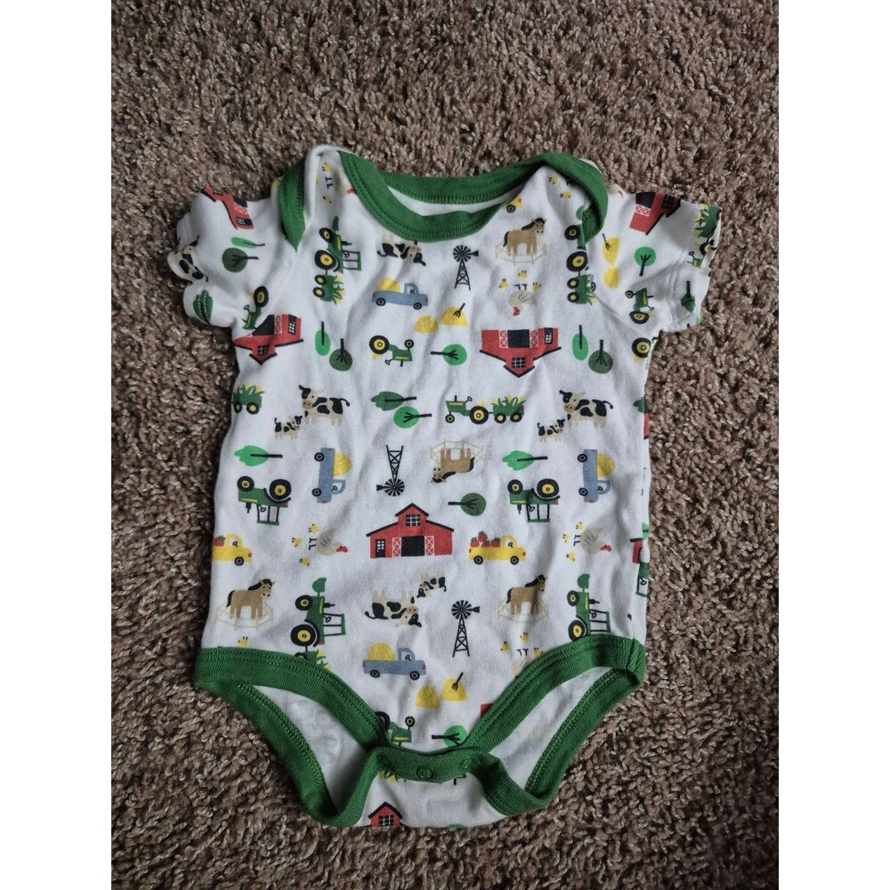 John deere bodysuit size 3-6 months